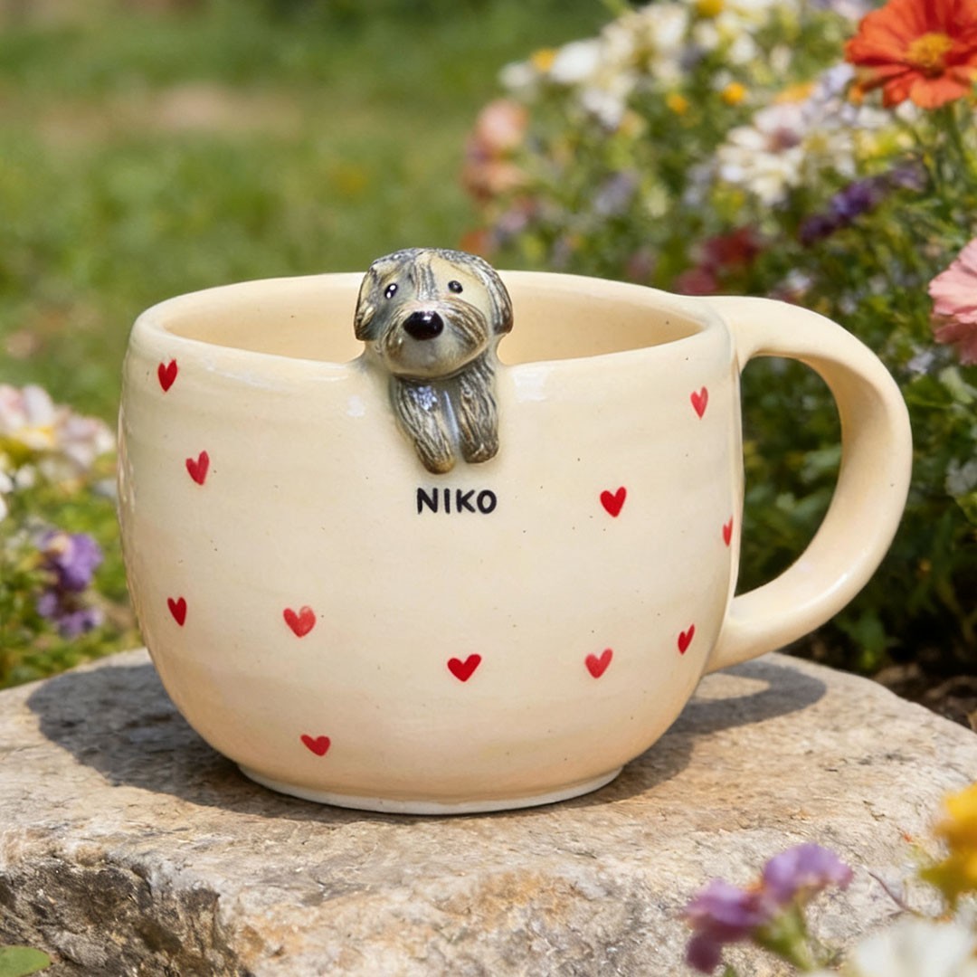 Custom Pet Figure Mug Keepsake Gifts for Pet Lovers Unique Gifts for Dog Owners Christmas Gift