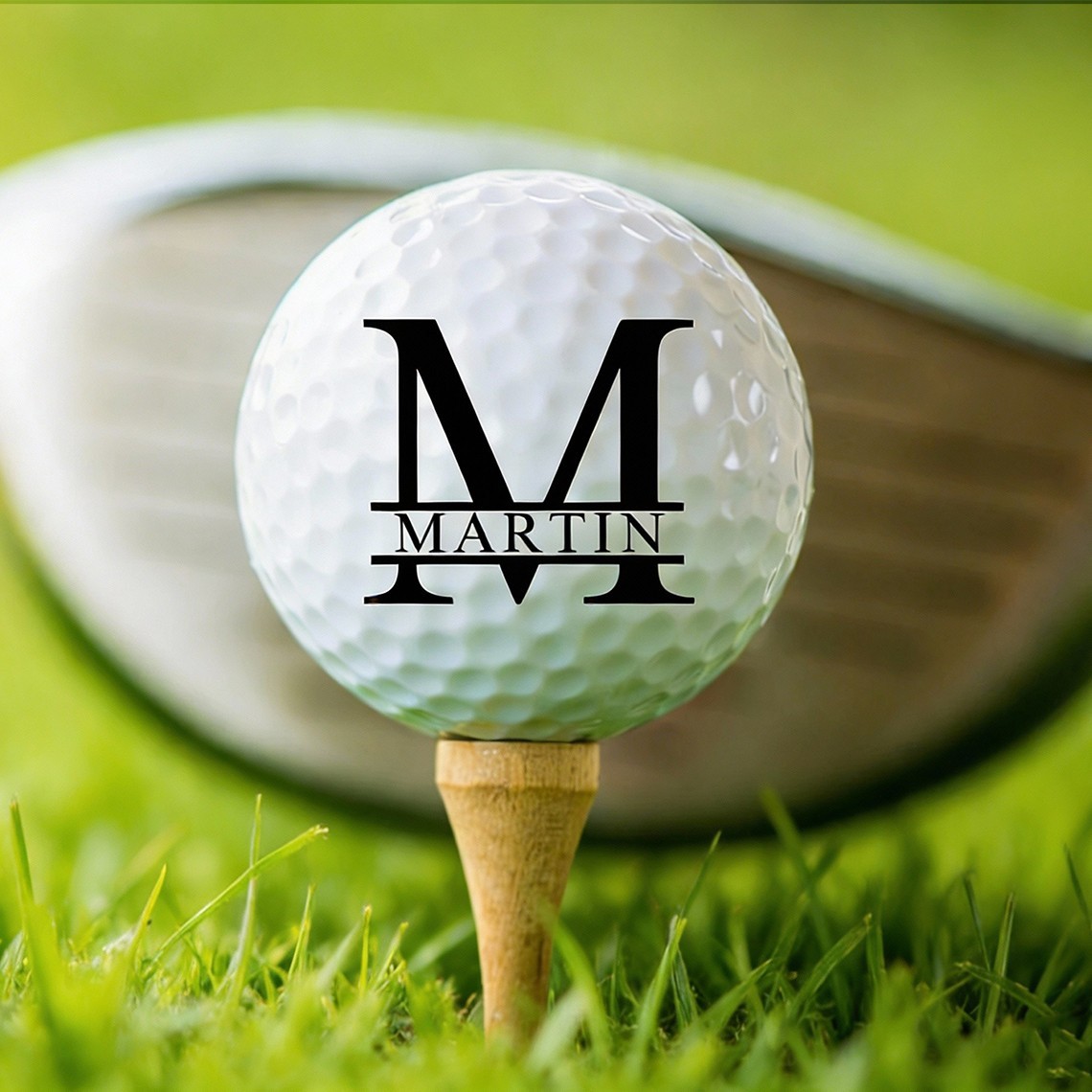 Personalised Monogram Golf Balls Sports Gifts for Golfer Groomsmen Gifts Golf Gifts for Dad Husband Boyfriend