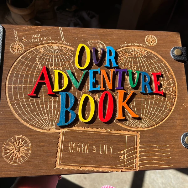 Our Adventure Book Travel Photo Album Personalised Gifts for Couples Wedding Anniversary Gifts Valentine's Day Gifts for Him