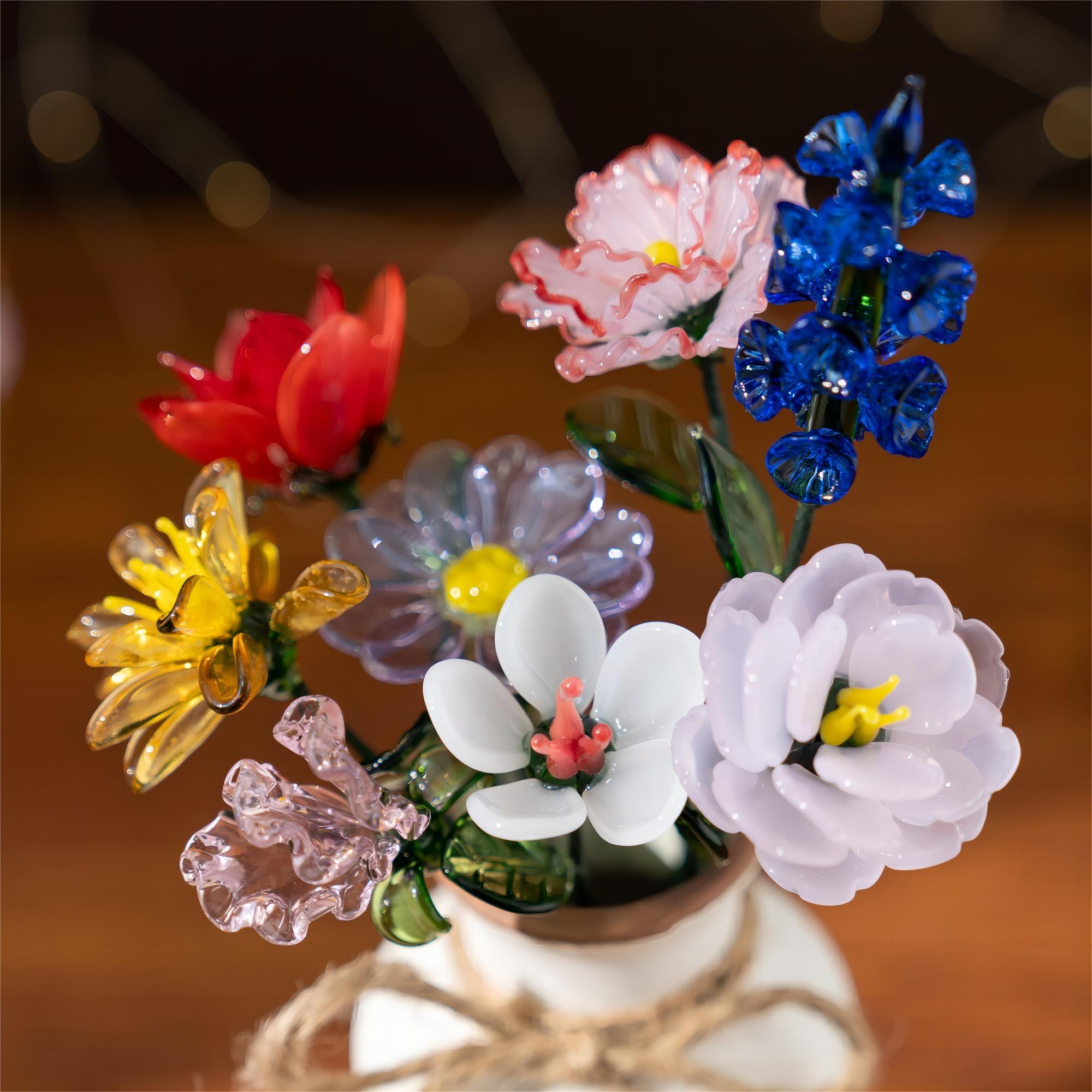 Personalised Glass Birth Month Flower Unique Gifts for Mum Grandma Mother's Day Gift Ideas