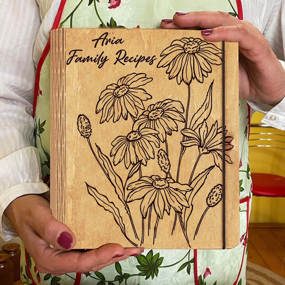 Personalised Family Recipe Book Blank Binder Unique Gift for Mum Grandma Family Christmas Gifts