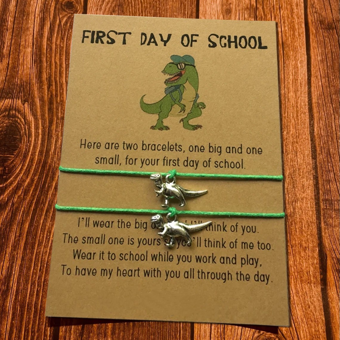 First Day of School Bracelet Back to School Mummy and Me Matching Bracelets
