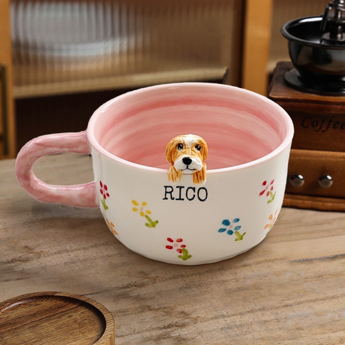 Custom Pet Figure Mug Keepsake Gifts for Pet Lovers Unique Gifts for Dog Owners 