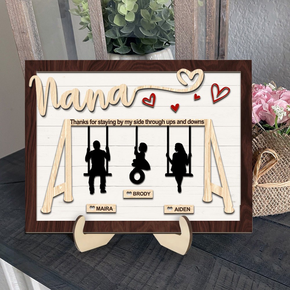 Custom Swing Set Sign For Mother's Day Gift Unique Keepsake Gifts for Mum Grandma