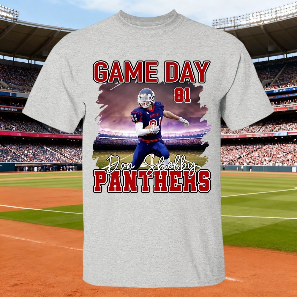 Custom Football Game Day Photo Football Jersey Unique Gift For Football Lovers