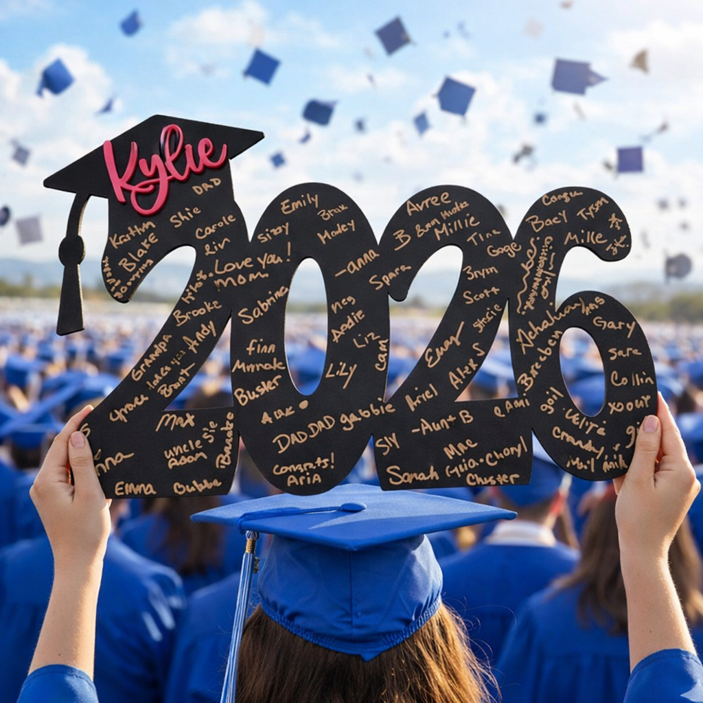 Custom Graduation Name Sign Her/Him Grad Party Decorations