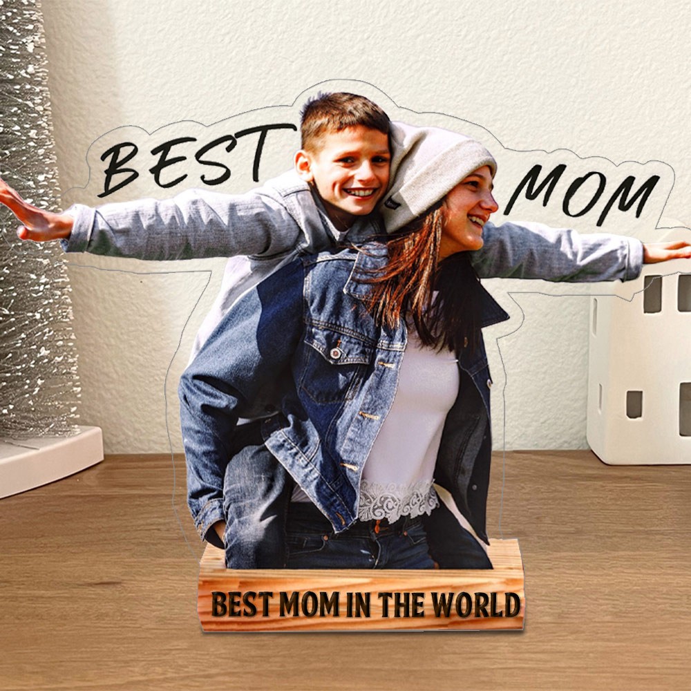 Custom Acrylic Portrait Photo Statuette Keepsake Gifts for Mum Christmas Gift