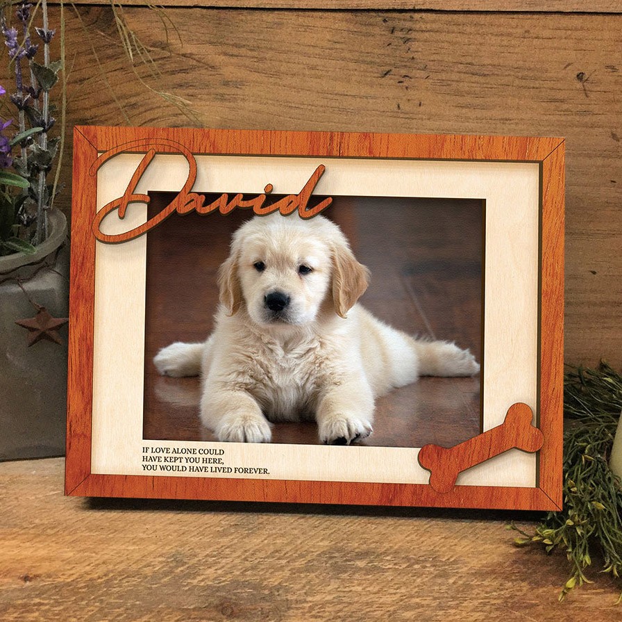 Personalised Pet Memorial Wood Photo Frame Sign Pet Sympathy Gift Keepsake Gift Ideas for Dog Lover Christmas Gift
