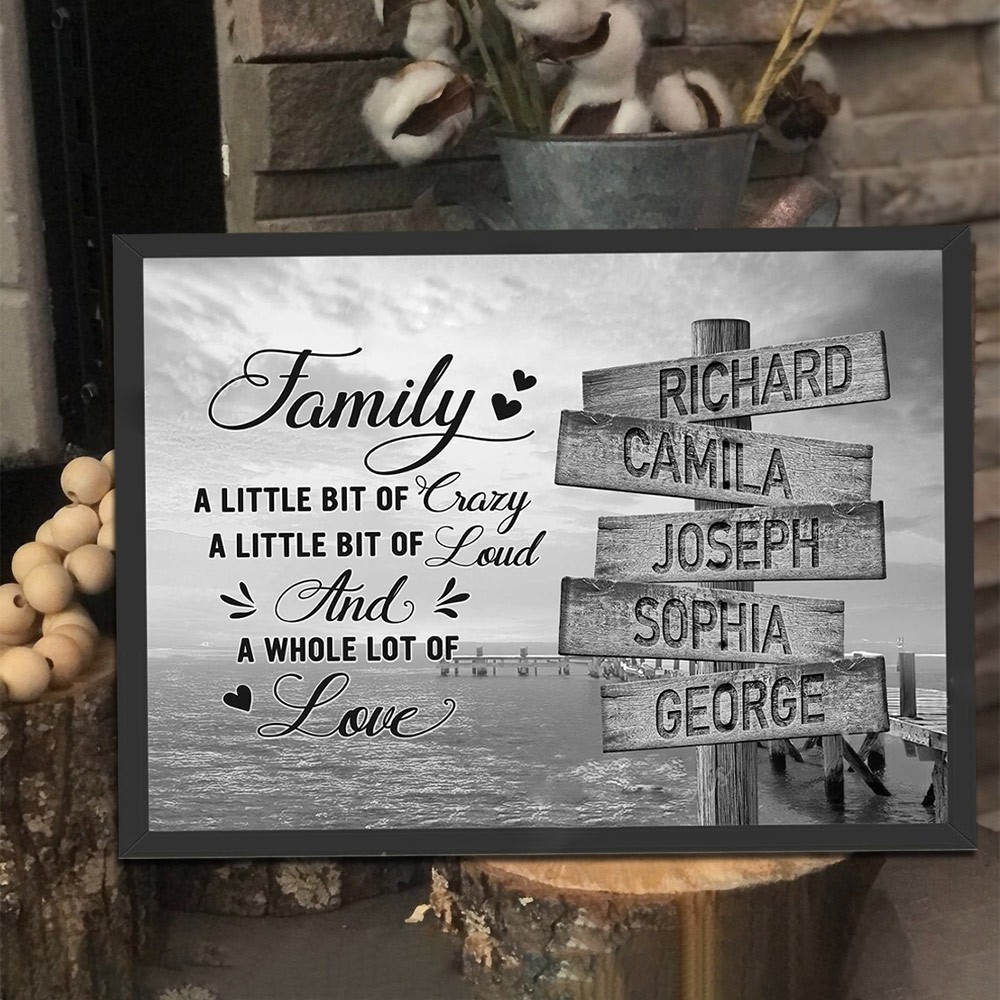 Family Multi Name Street Sign Personalised Vintage Street Sign Unique Family Gift Ideas