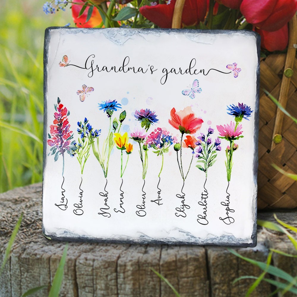 Personalised Mum's Garden Decorative Plaque For Grandma,Mum
