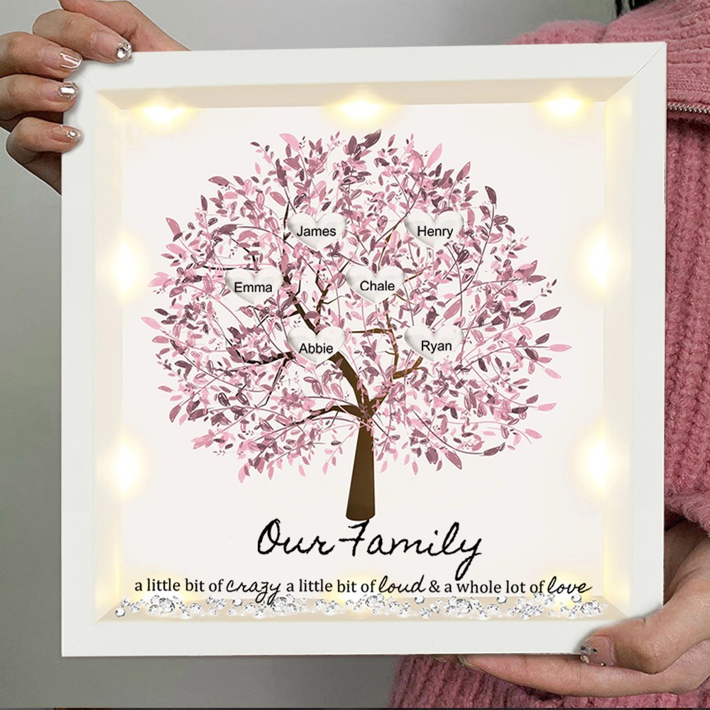 Personalised Family Tree Frame with Kids Names for Mum
