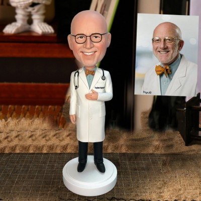 Custom Doctor With Stethoscope Bobblehead Unique Gifts for Her Him Birthday Gift