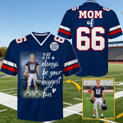 Custom Football Game Day Photo Football Jersey Unique Gift For Football Lovers