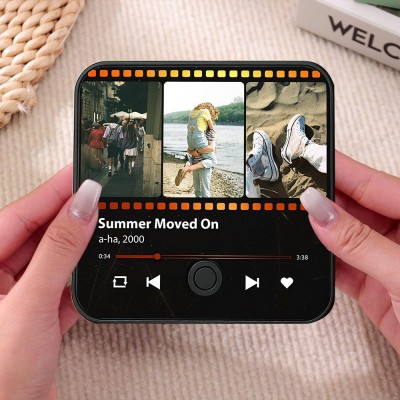 Personalised Music Photo Fridge Magnet Gifts for Couples Anniversary Gift for Her Him