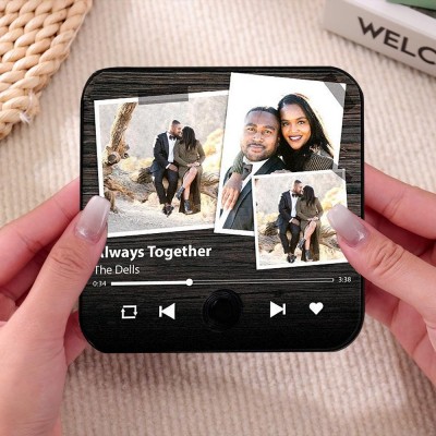 Personalised Music Photo Fridge Magnet Memorial Gifts for Couples Anniversary Gift for Her Him