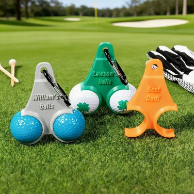 Personalised 3D Printed Golf Ball & Tee Holder Funny Golf Accessories For Men Unique Gift for Golf Lovers Birthday Gifts