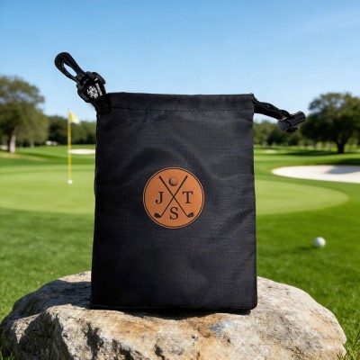 Personalised Golf Valuables Pouch Golf Ball & Tee Bag Holder Golf Accessories For Men Gift for Golf Lovers Groomsmen Gifts