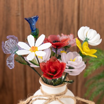 Personalised Glass Birth Month Flower Unique Gifts for Mum Grandma Mother's Day Gift Ideas