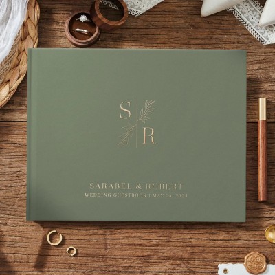 Wedding Guest Book Custom Engagement Signing Book Anniversary Photo Album Wedding Gift Ideas