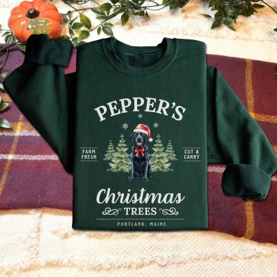 Personalised Pet Dog Portrait Sweatshirt with Name Unique Pet Lover Gifts Christmas Gifts for Dog Lovers