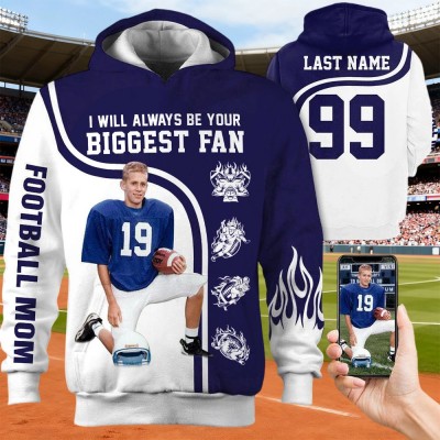 Custom Football Game Day Photo Football Jersey Unique Gift For Football Lovers