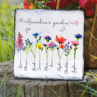 Personalised Mum's Garden Decorative Plaque For Grandma,Mum