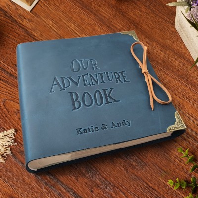 Leather Personalised Photo Album Our Adventure Book Unique Valentine's Day Gifts for Couple Anniversary Gifts for Wife