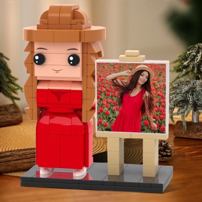 Custom Brick with Frame Figures Small Particle Block Toy Unique Gifts for Her Anniversary Gift for Girlfriend Birthday Gifts