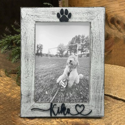 Pet Memorial Picture Frame with Name Personalised Gift for Dog Owners Pet Memorial Gift