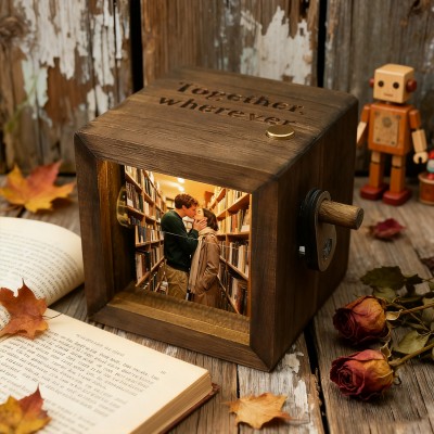 Personalised Photo Flipbook Animation Box with Light Gifts for Couples Anniversary Gift Christmas Gifts