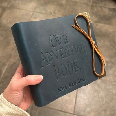 Personalised Leather Scrapbook Photo Album Our Adventure Book Anniversary Gift Ideas Valentine's Day Gift for Couples