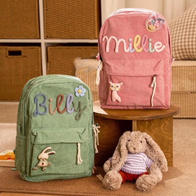 Personalised Kids Backpack with Name Custom Toddler School Bag Back to School Gift for Kids Unique Gifts for Girls Boys