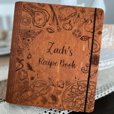 Custom Recipe Book with Blank Binder Personalised Keepsake Gifts for Mum Christmas Gift Ideas