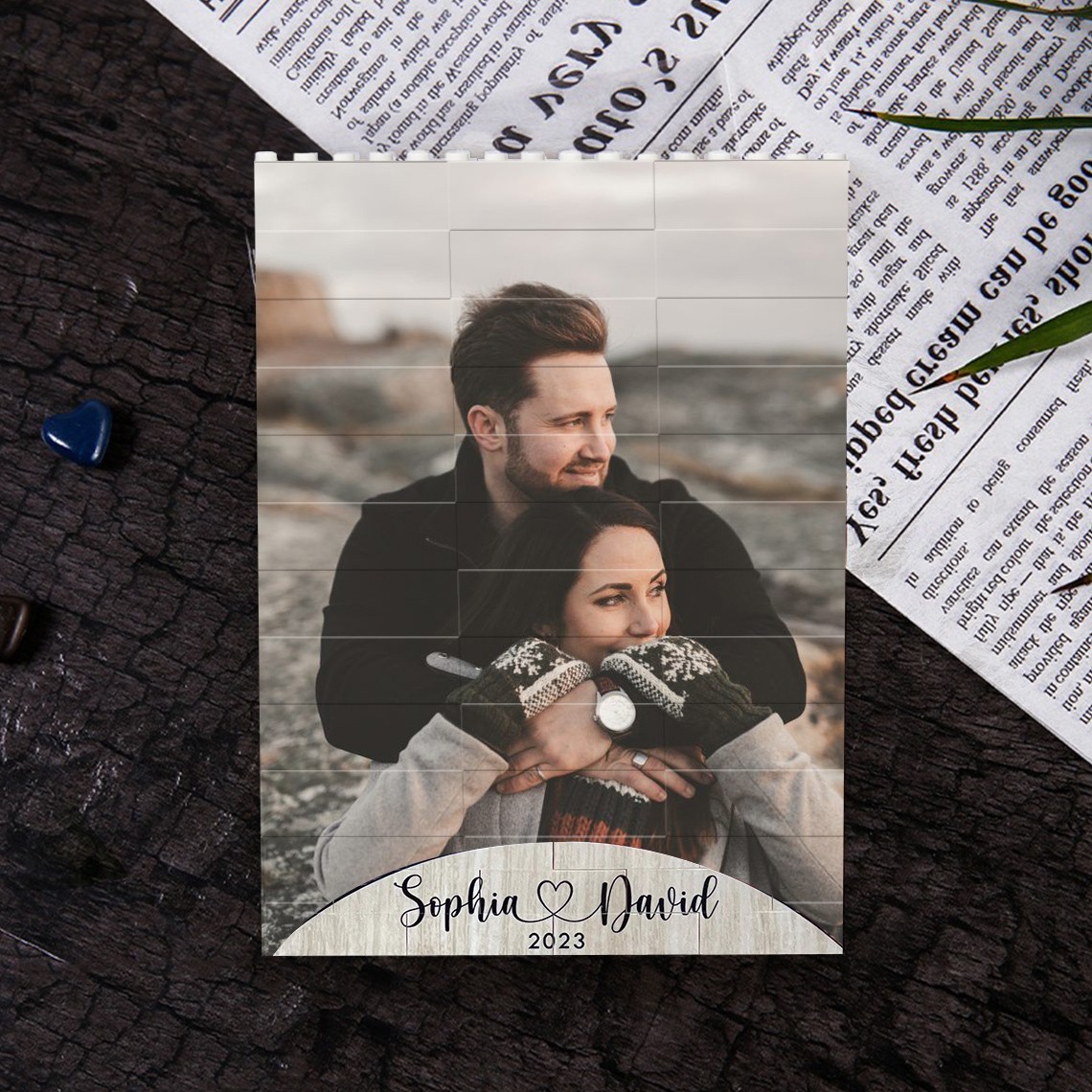 Personalisiertes Foto-Baustein-Puzzle, einzigartige Valentinstagsgeschenke für Paare, Jubiläumsgeschenke für die Ehefrau