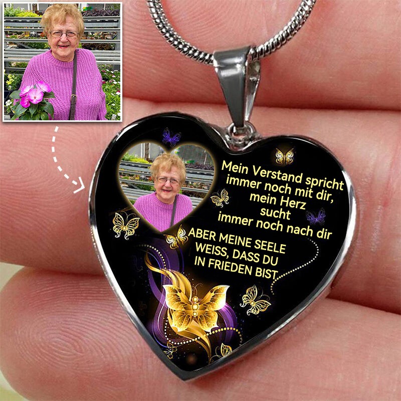 Personalisierte herzförmige Erinnerungsfoto-Halskette, einzigartiges Familienandenken-Geschenk für Mama, Oma, Geburtstagsgeschenkideen