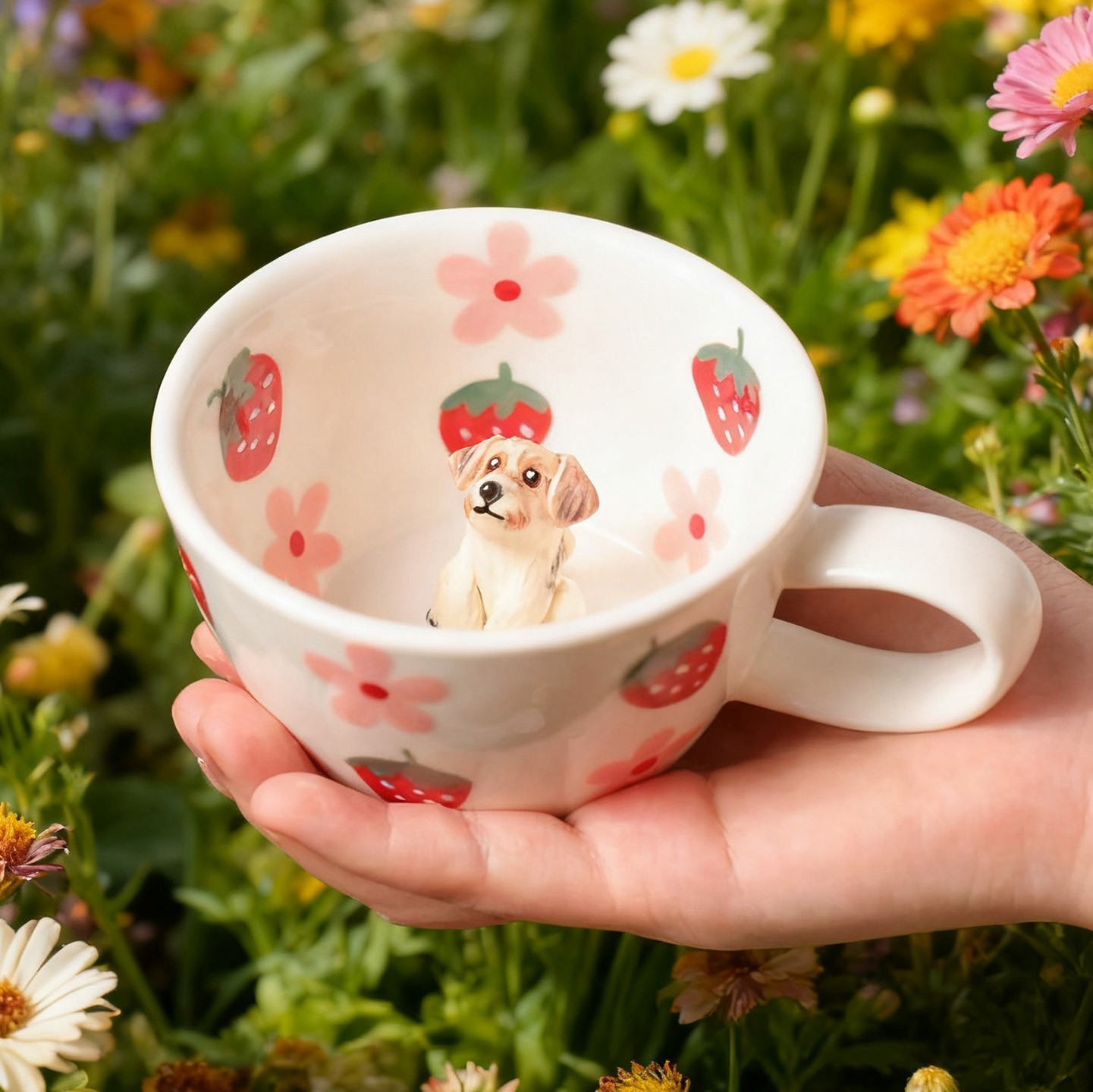 Personalisierte Tasse mit Haustiermotiv und Namen – Erinnerungsgeschenk für Hundeliebhaber, Geschenk für Tierfreunde, Weihnachtsgeschenk