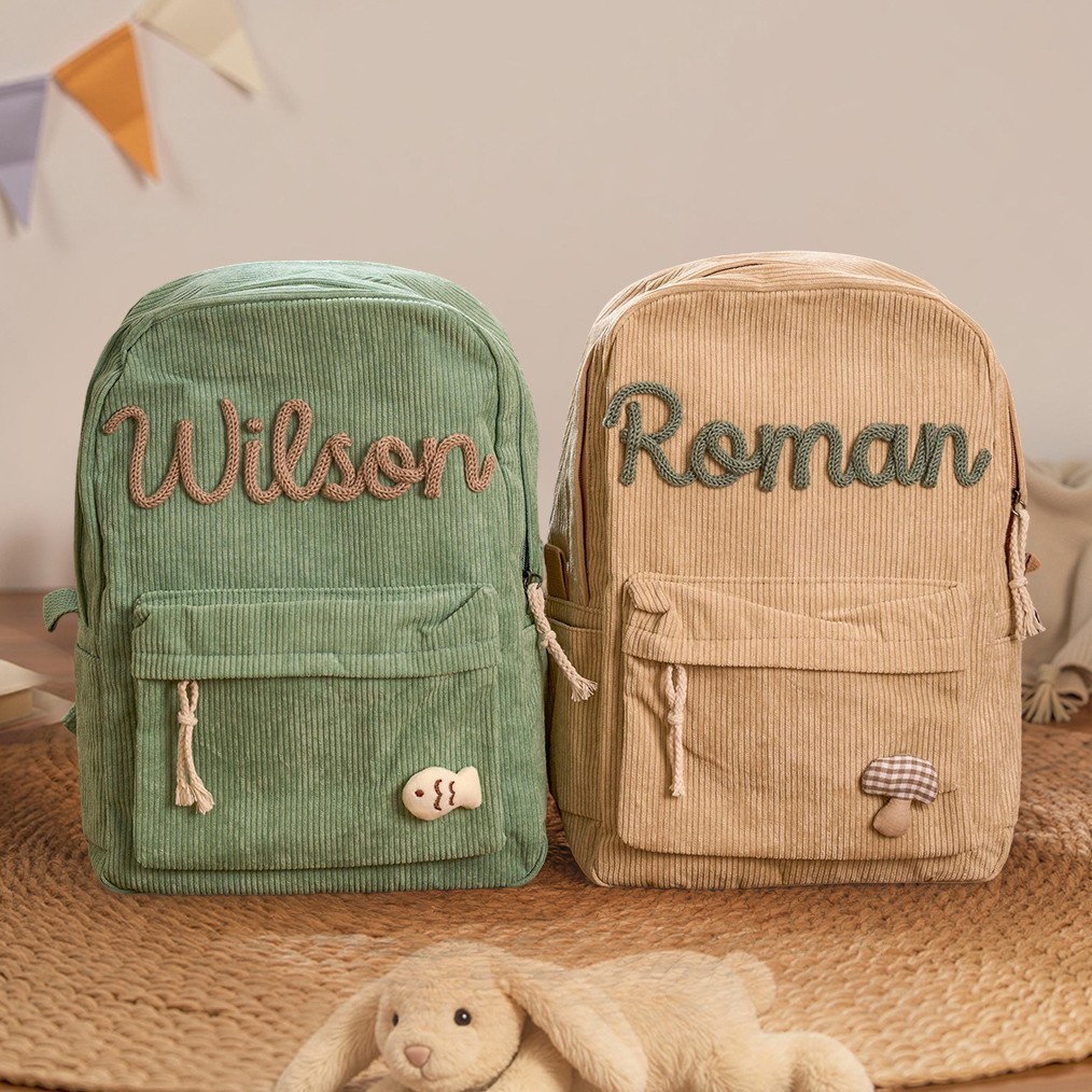 Personalisierter Kinderrucksack mit Namen, individuelle Schultasche für Kleinkinder, Geschenk zum Schulanfang für Kinder, einzigartige Geschenke für Mädchen und Jungen