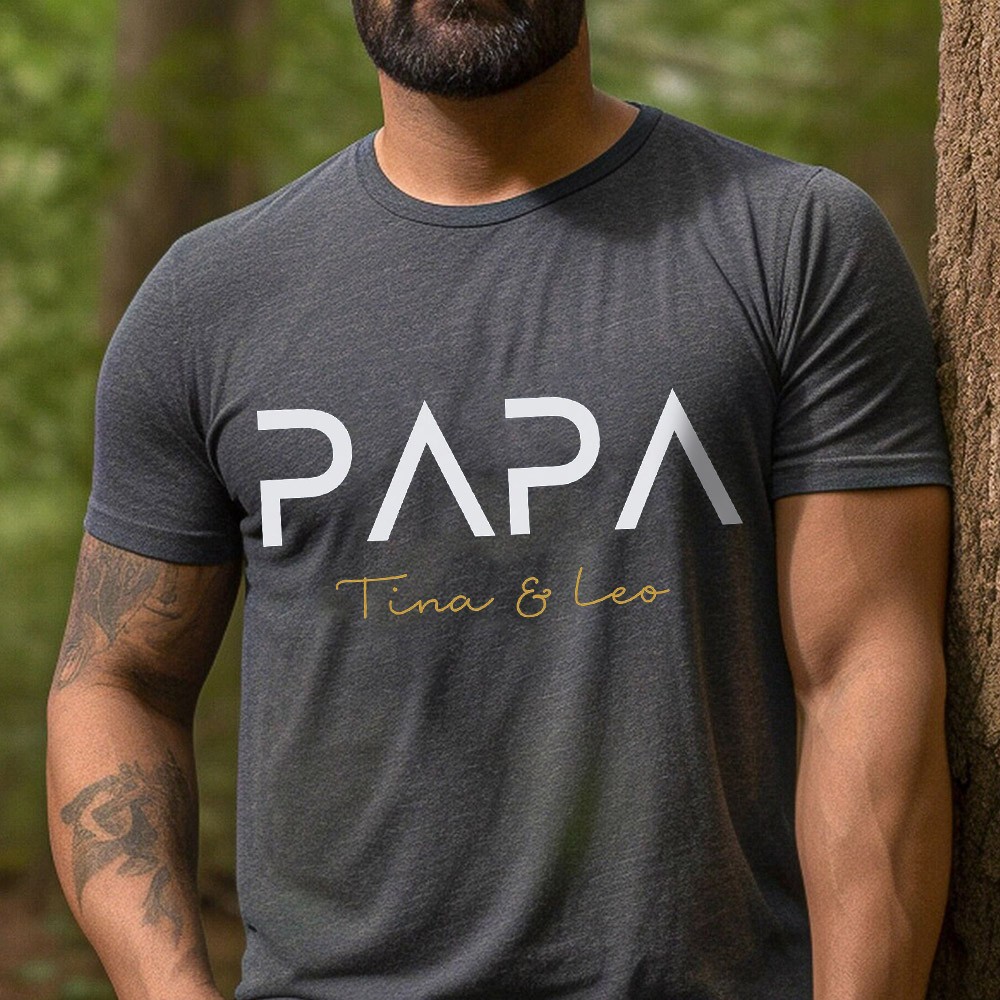 Benutzerdefinierte Papa bestickt T-shirt Sweatshirt Hoodie für Papa einzigartige Vatertag Geschenkideen