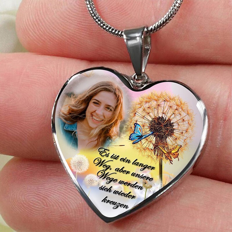 Personalisierte herzförmige Foto-Gedenk-Halskette, einzigartiges Geburtstagsgeschenk für ihre Familie, Erinnerungsgeschenk für Mama