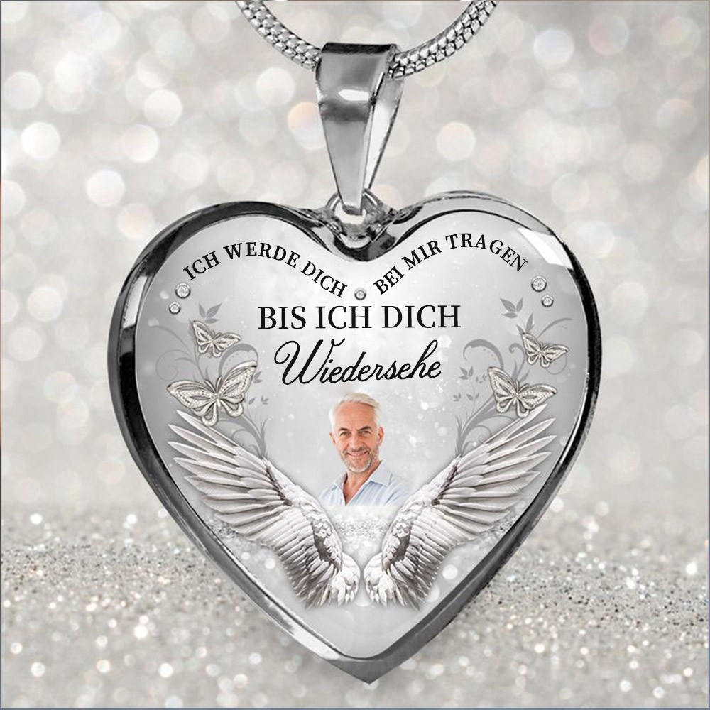 Personalisierte herzförmige Erinnerungsfoto-Halskette mit Bild, einzigartiges Familienandenken, Geschenk für Oma, Geburtstagsgeschenkideen