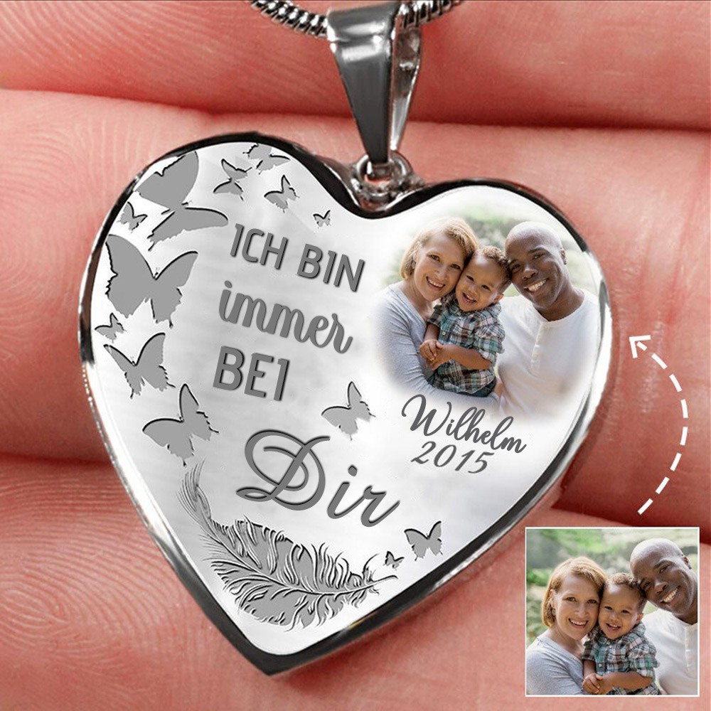 Personalisierte herzförmige Familien-Gedenkfoto-Halskette, einzigartiges Andenken-Geschenk für Mutter, Oma, Geburtstagsgeschenkideen