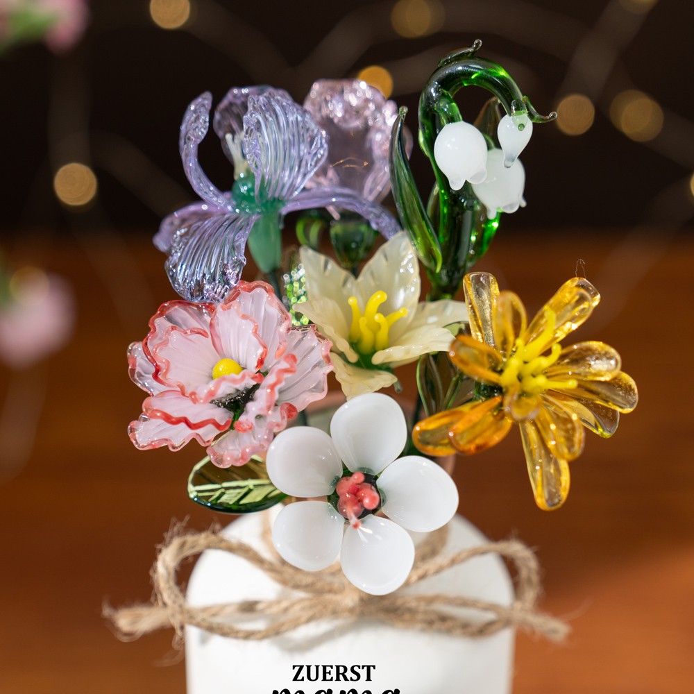 Personalisierte Geburtsmonatsblume aus Glas, einzigartige Geschenke für Mama, Oma, Geschenkideen zum Muttertag