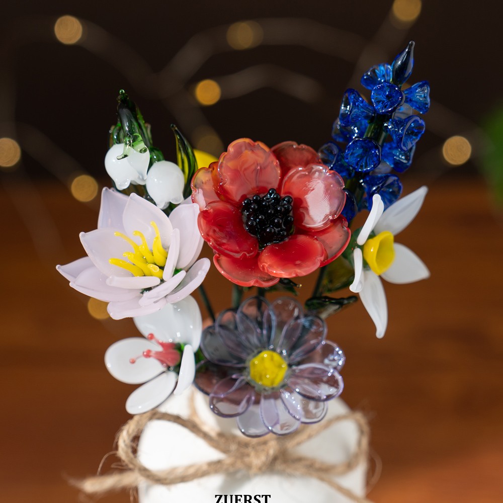 Personalisierte Geburtsmonatsblume aus Glas, einzigartige Geschenke für Mama, Oma, Geschenkideen zum Muttertag