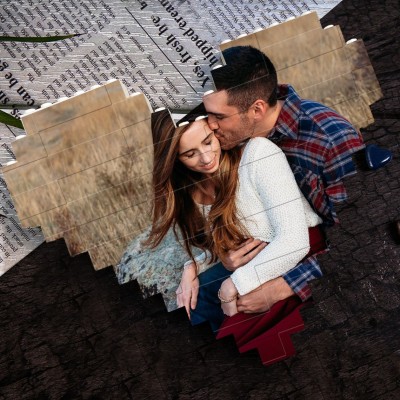 Herz-Foto-Baustein-Puzzle, individuelle Geschenke für Paare, Geschenkideen zum Valentinstag für den Freund, Jahrestagsgeschenk für ihn