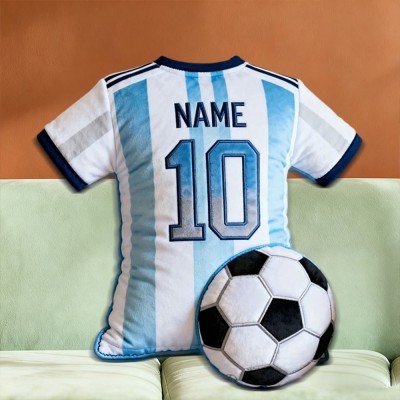 Personalisiertes Fußballtrikot-Kissen mit individuellem Namen – das perfekte Weihnachtsgeschenk für Fußballfans