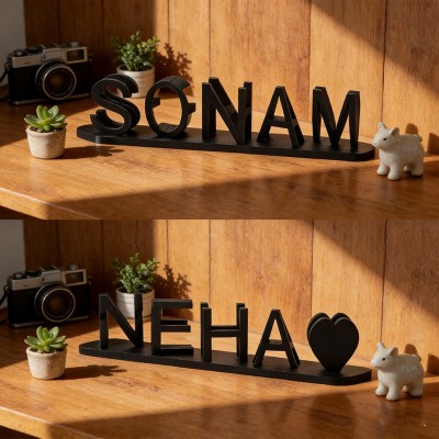 Personalisiertes Namensschild für Paare – Einzigartige Geschenke zum Hochzeitstag und Valentinstag