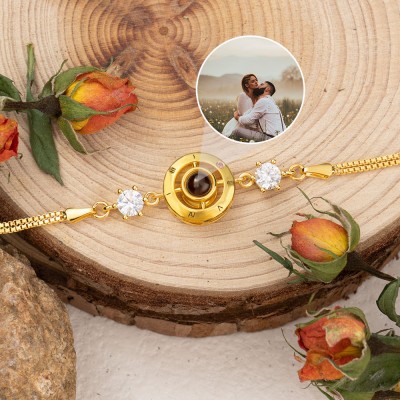 Personalisiertes Fotoprojektionsarmband Einzigartige Liebesgeschenkideen zum Valentinstag für Seelenverwandte