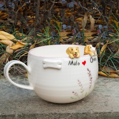 Personalisierte Tasse mit Haustierfigur – Erinnerungsgeschenke für Tierliebhaber – Einzigartige Geschenke für Hundebesitzer
