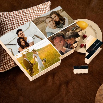 Personalisierte Foto-Bausteine, Puzzle, Andenken, Geschenke für Paare, Geschenkideen zum Hochzeitstag, Valentinstagsgeschenke