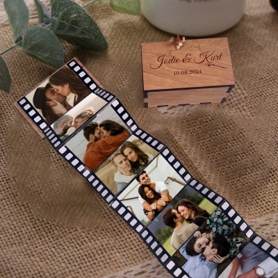 Individuelle Fotoalbum-Box aus Holz zum Herausziehen, einzigartige Geschenke für Paare, Jahrestagsgeschenkideen, Valentinstagsgeschenke für Sie